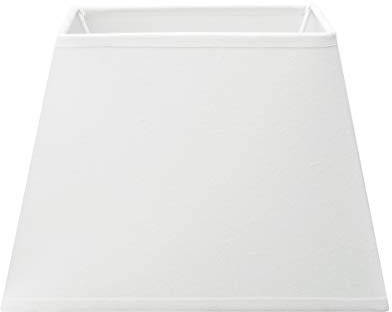 Home Sweet Home Stofflampenschirm SQUARE, weiß | 20 x 14 x 14 cm | Kann mit Tischlampe verwendet werden | Geeignet für Wohnzimmer, Esszimmer