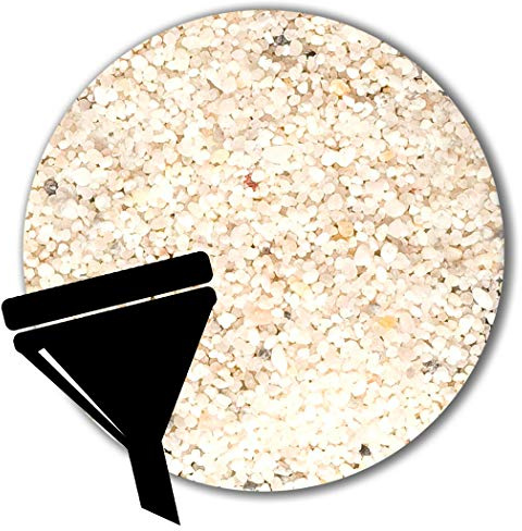 Anbobo 25 kg weisser Filtersand Filterkies Filterquarzsand für Sandfilteranlagen Pool (0,71-1,25 mm)