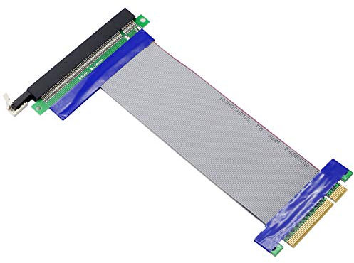 HONGLEI Cavo riser PCI-E 8x a 16x, cavo prolunga PCIE 8X maschio a PCI-E 16X femmina per scheda grafica, cavo riser flessibile a nastro