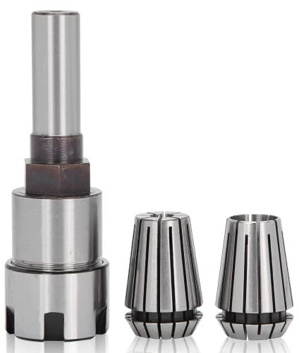1/2 Inch Shank Router Collet Extension with ER20 Spring Collet Set, Milling Cutter Collet Chuck and Rod, Router Convert Adapter 1/2-Inch & 1/4-Inch Shank Bits