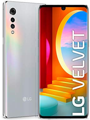LG Velvet 4G - Smartphone con Pantalla OLED 17.3 cm, Cámara Ultra-High 48MP, Sistema de Sonido LG 3D, Batería 4.300 mAh, 128 GB/6 GB, Dual SIM, Huella en Pantalla [Versión ES/PT]