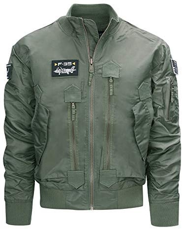 Fostex Garments Bomber leggero tattico F-35 militare (Verde