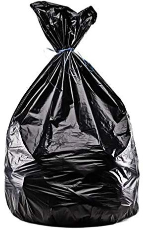 Lot de 200 sacs poubelles épais avec liens de fermeture 130L - 80x120 cm