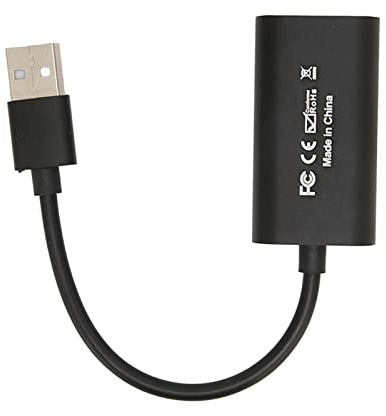 4K HDMI Video Capture Card, Game Capture Card Audio Capture Adapter HDMI To USB/Type-C Record Capture Device For Streaming, Live Broadcasting, Video Conference, Teaching, Gaming (Schwarz)(USB)