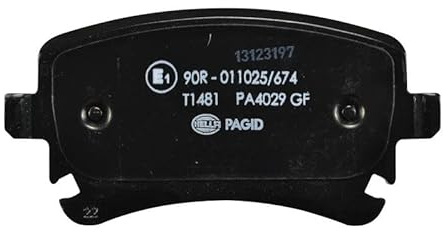HELLA 8DB 355 032-931 Bremsbeläge - für Verschleißwarnanzeige vorbereitet | Kompatibel mit: MAN TGE Bus, TGE Kasten, TGE Pritsche/Fahrgestell, VW CRAFTER Bus, CRAFTER Kasten