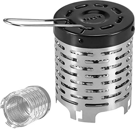 LJBOZ Chauffage Gaz Camping Gaz, Mini PoêLe à PéTrole Chauffe-RéChaud de Camping, Mini Chauffe Eau Camping avec PoignéE, Tente Chauffage Couverture en Acier Inoxydable, pour La RandonnéE en Camping