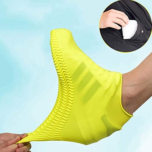 Silikon Überschuhe, Wasserdichte Silikon Schuhüberzieher Wiederverwendbare rutschfeste Überschuhe Anti-Rutsch Schuhüberzieher Für Regen, Schneetag, Wüstenstrand, Schlammige Straßen Für Erwachsenen