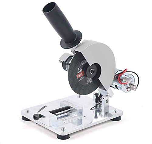 Sierra ingletadora de madera, portátil, cortadora, sierra de corte de metal, sierra circular de mesa con hoja de sierra de 4 pulgadas para cortar perfiles de metal, madera