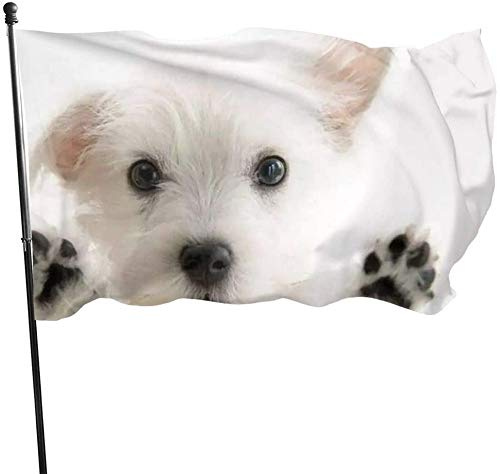 Outdoor Cute Puppy Garden Flag, Family Flag 3 x 5 ft Dekorationen für Outdoor Home