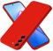 EASSGU Funda para Samsung Galaxy S21 FE / S21 FE 2023 (6.4 Inches), Carcasa de Silicona Suave de TPU - Rojo Chino