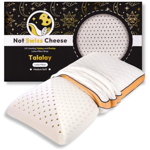 Premium Talalay Latex Kissen (27.5 x 15.7 x 5.6 in) – Weiches orthopädisches Nackenstützkissen aus 100 % Naturlatex | Luxuriöser Komfort & Druckentlastung | Waschbarer Bezug für erholsamen Schlaf