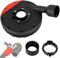 DRBIT Angle Grinder Dust Shroud Professional Surface Grinding Dust Shroud Durable Model 100/125 Grinding Dust Cover Premium Angle Grinder Attachment for Angle Grinder(125,Black)