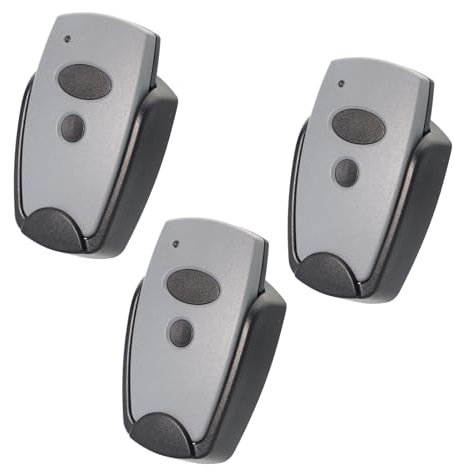 Lote de 3 mandos a distancia para puerta de garaje (868 MHz, compatible con mando a distancia Marantec Digital 302,304,382,384,313,321,323, 131, 2 canales)