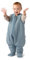 Hofbrucker® Herbst Winter, Baby Schlafsack mit Füßen, Bio-Baumwolle, OEKO-TEX Zertifiziert, weicher ärmelloser Schlafsack für Baby & Neugeborerene Schadstoff frei von Synthetik (Taubenblau, 62-68)