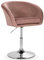 RELAX4LIFE Sgabelli da Bar Girevole, in Stile Moderno con Sedile Imbottito in Velluto, Altezza Seduta Regolabile 47-60,5 CM, Carico 120 KG, per Ufficio Soggiorno (ROSA)