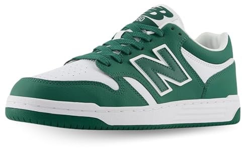NEW BALANCE Herren 480 Sneaker, Team Forest Green/White, 44 EU