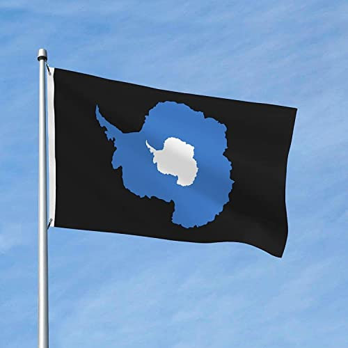 Garten Flaggen Antarktis-Geländekarte Garten Banner Weatherproof Balkonflagge Uv-Beständig Personality Flags Für Parade Festival Party 90x152cm