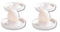 Kesper | Lot de 4 coquetiers, matériau : Ø 10 x H 2 cm, mélamine, dimensions : cm, couleur : blanc | Le compagnon idéal pour le petit-déjeuner