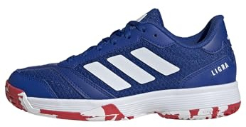 adidas Unisex Kinder Ligra 8 Kids Indoor Shoes, Royal Blue/Cloud White/Pure Ruby, 34 EU