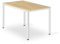 Esstisch Esszimmertisch quadratisch Holztisch Küchentisch Modern 120 x 60 x 75 cm, 18 mm Dicke, Holz Esszimmer Küche Wohnzimmer Sonoma-Eiche mit weißen Beinen aus Metall