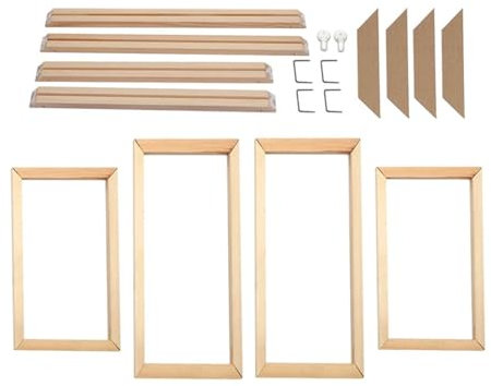 Holzrahmen zum Selbermachen, Leinwand, Poster, Fotorahmen, große Größe, 70 x 140 cm, 100 x 200 cm, Holzrahmen, individuell, Wohnzimmer, Wand, Heimdekoration, Bilderrahmen (Höhe 30 cm, Breite 30 cm)