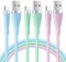 Rade Wires USB C Charger Cable – Pack Of 3 USB C Plug Fast Charge Cables – 6.6ft/2m – Safe Charging – For Latest iPhone, Samsung, Google Pixel And More