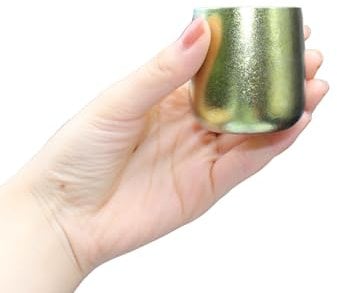 TIBROMTACK Titan Espressotassen, doppelwandige isolierte Espresso Shot Cup 1.8 fl oz Anzug für Espressomaschine Zubehör (Gold)