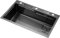 Lavatoio da Cucina Lavatoio Nano Singolo Serbatoio Di Acqua 304 Acciaio Inox Lavatoio Vegetale, XFYDGTTX, Grigio