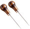 2 Pack Handwork Sewing Awl, Gourd Shape Awl Wooden Awl Tailors Awl Professional Awl Tool Punch Awl for Leather for Sewing Crafting Leather Perforating Needle Removal