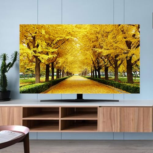 Universeller 32-85 Zoll TV-abdeckungen TV-staubschutz Innen-tv-display-abdeckung Monitor-bildschirm Staubdichter Schutz Bunter Blumendruck TV-schutz für Lcd-led, Schlafzim(Color:color10,Size:85in)