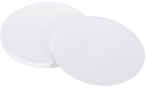 QUARKZMAN 36 Blatt Origami Papier Rund, 15 x 15 cm Pappe zum Basteln für Baste, Origami, Kunstprojekte (Weiß)