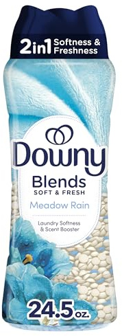 Downy Blends In Wash Laundry Scent Booster Beads, Meadow Rain Scent, 24.5 OZ, Fabric Softener Beads And Freshness