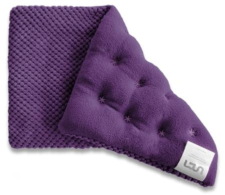 UNCN Wide Microwave Heat Pad 15 * 9 with Washable Cover - Unscented Wheat Bag for Back, Neck, Shoulder & Abdomen - Star-Like Design