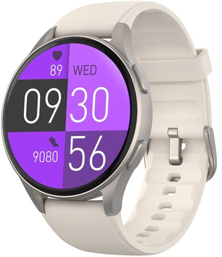 Ethelred Smartwatch, Built-in Alexa, GPS, VO2 Max, HRV, Blood Oxygen, Sleep Monitoring, Women's Health, Custom Reminders, Sports Tracking, 1.32 AMOLED, Compass, Altimeter (Gray)