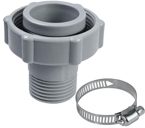 Raccord Vidange Piscine, 2pcs Valve Vidange, Connecteur de Raccord de Vidange de Piscine, Id1,5 Pouce, Od1,0 Pouce, Filetage Intérieur 3/4 Pouce, Adapté aux Connexions de Vidange de Piscine Hors Sol