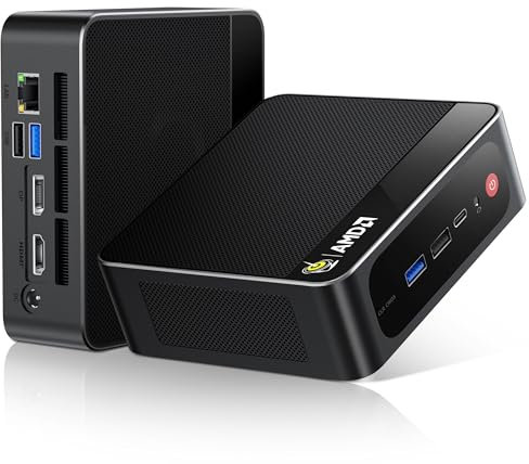 Beelink Mini PC, SER5 MAX Ryzen 7 6800U (8C/16T, Turbo 4.7GHz), 32GB LPDDR5 RAM 1TB PCIe4.0 SSD, Mini Desktop Computers Support 4K Triple Display/WiFi 6/BT5.2/DP+HDMI+USB-C/RJ45 1000M LAN