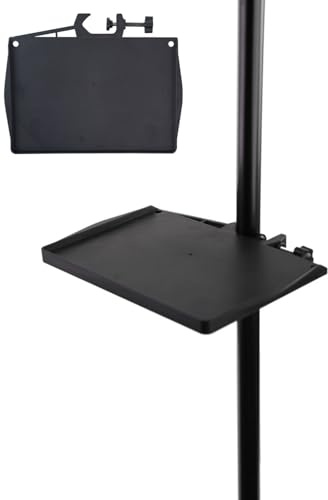FUGLUS 1 Stück Mikrofonständer, Notenständer, Regal, Notenständer, Mikrofonständer, Tablett, Halterung, Mikrofon, Halterung für Soundkartenfach, 21.5 * 14cm
