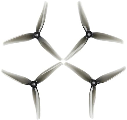 Kompatibel Mit IFlight, Nazgul F5 5 Zoll 3-Blatt/Tri-Blatt-Propeller Mm Befestigungsloch, Fpv-Drohnenteil 2807/2810/3110/3115/RS2205(Crystal grey 2 pairs)