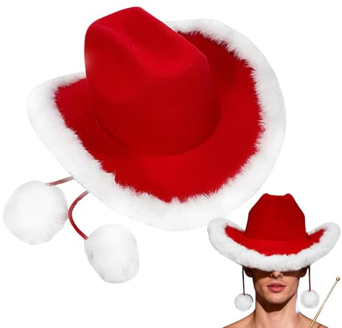 Weihnachts Cowboyhut Weihnachtsmann Kostüm