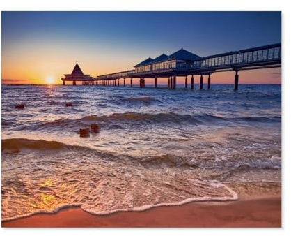 Puzzle,Seebrücke von Heringsdorf auf der Insel Usedom,Für Kinder Und Erwachsene Holz Personalisiertes Puzzle-Spaß-Spiel 1000pcs(75x50cm)-D30