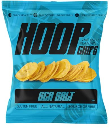 HOOP CHIPS Sea Salt Plantain Chips 8x 35g