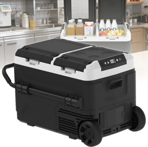 ExoticaBlend Glaciere Portable Réfrigérateur Voiture Camping Congélateur 12/24V Mini Frigo pour Maison, Bureau ou Pique-Nique en Plein Air/ -20 à 20℃ 50L