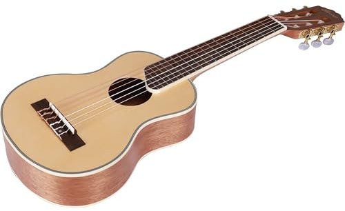 Fazley - Guitalele - Spruce Top - Mahogany Body - Compact Travel Guitar - Multicolor - Classical Acoustic Instrument - Versatile Musical Strings
