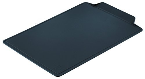 Kuhn Rikon Colori+ Schneidbrett, Schneidebrett, Tranchierbrett, Schwarz, 34 x 24 cm, 23545