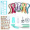 Woohome Quilling Papier Set mit 10 Quilling Werkzeuge und 34 Farben 700 Streifen Papier für Handwerk Quilling