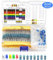 WayinTop 5mm LED Diode & Widerstände Sortiment Kit für Arduino, 600 Stücke Widerstände von 10 Ohm bis 1 MOhm mit 30 Werten + 200 Stücke 5mm LED Leuchtdiode mit 5 Farben Weiß Rot Blau Grün Gelb