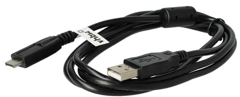 vhbw Cavo dati USB (da USB standard tipo A alla fotocamera) da 145cm compatibile con Panasonic Lumix DMC-FZ45, DMC-FZ48, DMC-FZ5 fotocamera