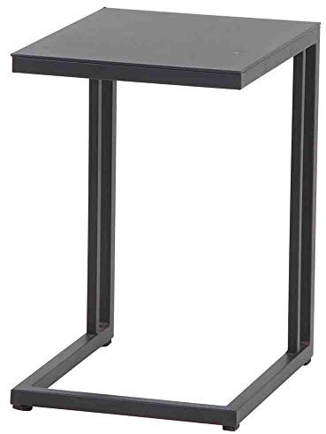 Siena Garden Ramo Beistelltisch 33,5x40x50 cm Gestell und Tischplatte Aluminium matt-anthrazit