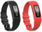 Yikamosi Kompatibel mit Garmin vivofit 1/vivofit 2 Armband,Soft-Silikon Watch Armband Atmungsaktiv Ersatz Strap für Garmin vivofit 1/vivofit 2(Small,Black+Red)
