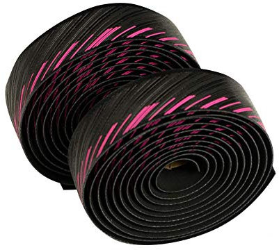 SILCA NASTRO CUSCINO Lenkerband, extra dick, 3,5 mm (Schwarz mit Hot Pink)